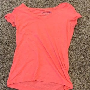 Neon salmon tshirt